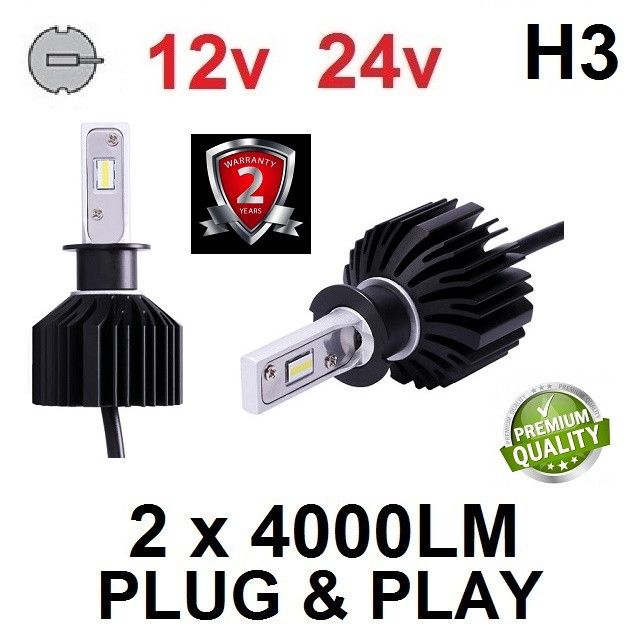 H3 SET LUMILED ZES chip 8000LM ATOM-series - SREDNJE-DUGO-MAGLENKU - PLUG&PLAY Beograd Zemun